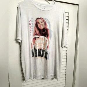90’s vintage britney spears t-shirt size XL short sleeve white 100% cotton